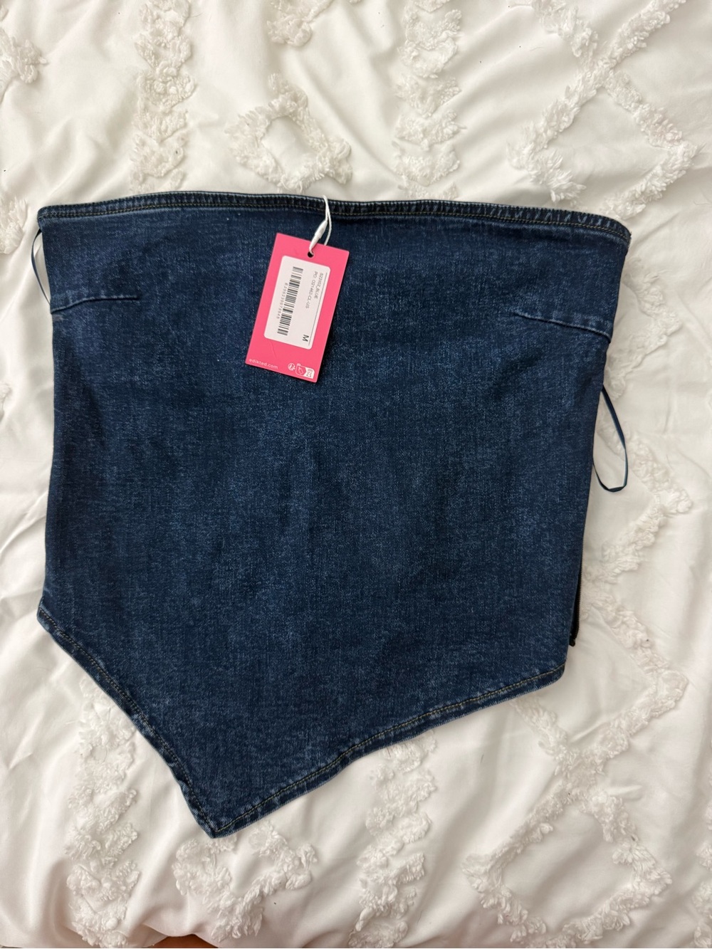 Dark Blue Women’s Denim Bandana tube top